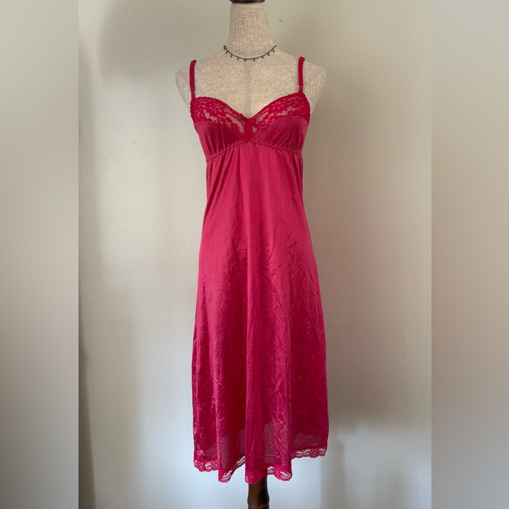 Sears Pink Lace Trim Chemise